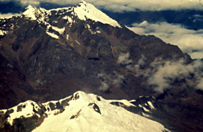 Crossing the Andes by air at 15,000 to 20,000 feet