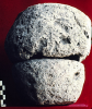 Laboratory photograph of excavated stone bowls of pummice containing early gold worker's tool kit and gold